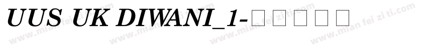 UUS UK DIWANI_1字体转换
